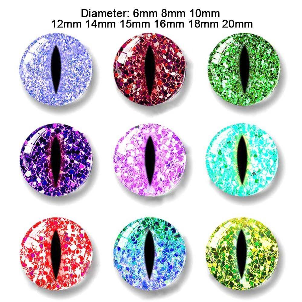 20pcs/10pairs 6mm-20mm Puppet Crystal Eyes Crystal Dolls DIY Tools  DIY Doll Accessories