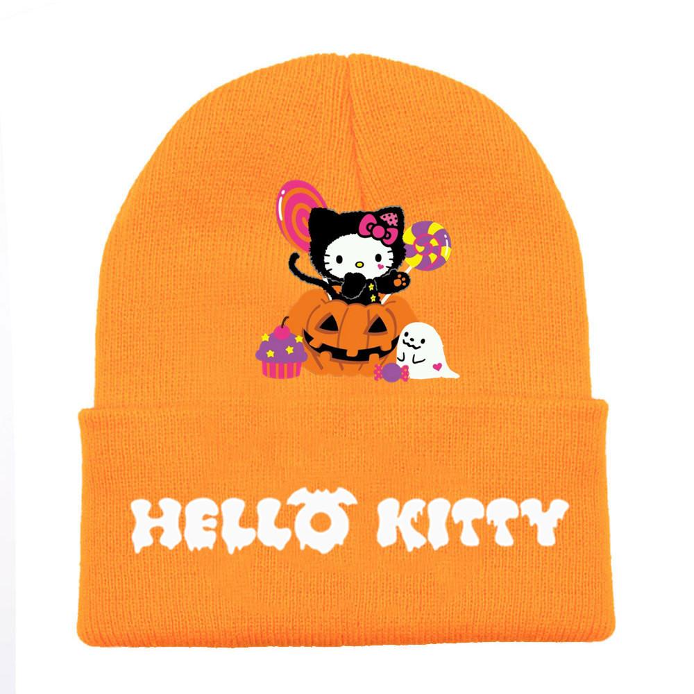 Halloween Printed Knit Cap For Winter Teens And Cartoon Enthusiasts