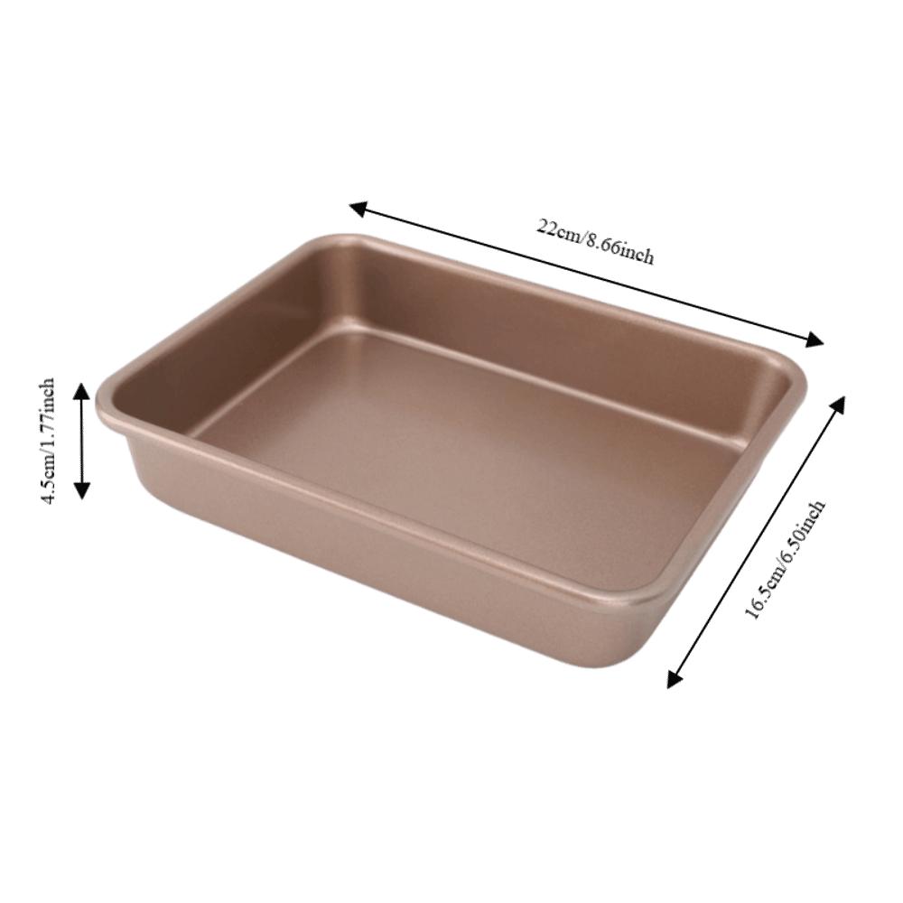 Durable Carbon Steel Baking Pan Rectangular Deep Oven Tray Non-Stick Rolled edge Rectangular Sheet Pan Home Kitchen DIY Baking