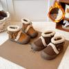 Winter 2025 Girls' Lambswool Snow Boots - Stylish, Thickened Suede Short Boots for Warmth