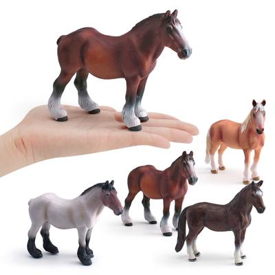 PVC Simulation Horse Figurine Realistic Stallion Mare Collectible Model Miniature Animal Educational
