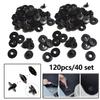 Universal Car Carpet Clip Clamps Fixing Grips Floor Mat Fastener Holders 40 Set