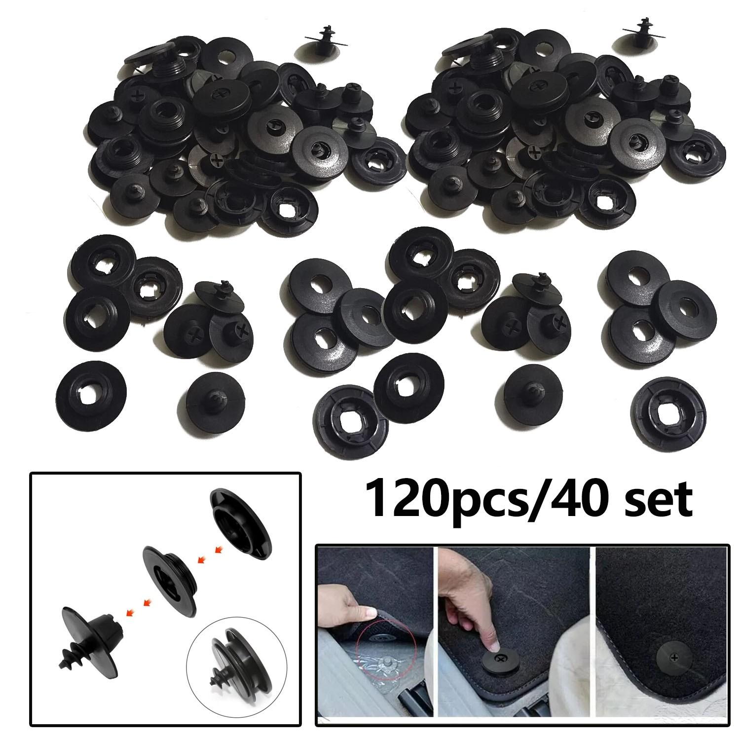 Universal Car Carpet Clip Clamps Fixing Grips Floor Mat Fastener Holders 40 set