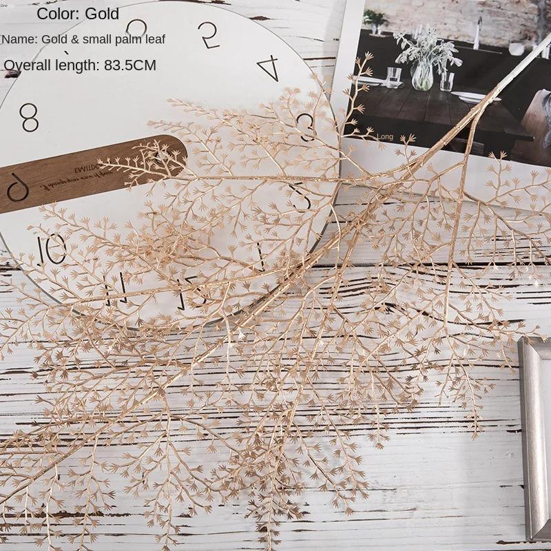 

6 шт./компл. искусственный цветок золотой рождественский цветок новогодний цветок спрей золотые аксессуары украшение дома рождественские искусственные цветы