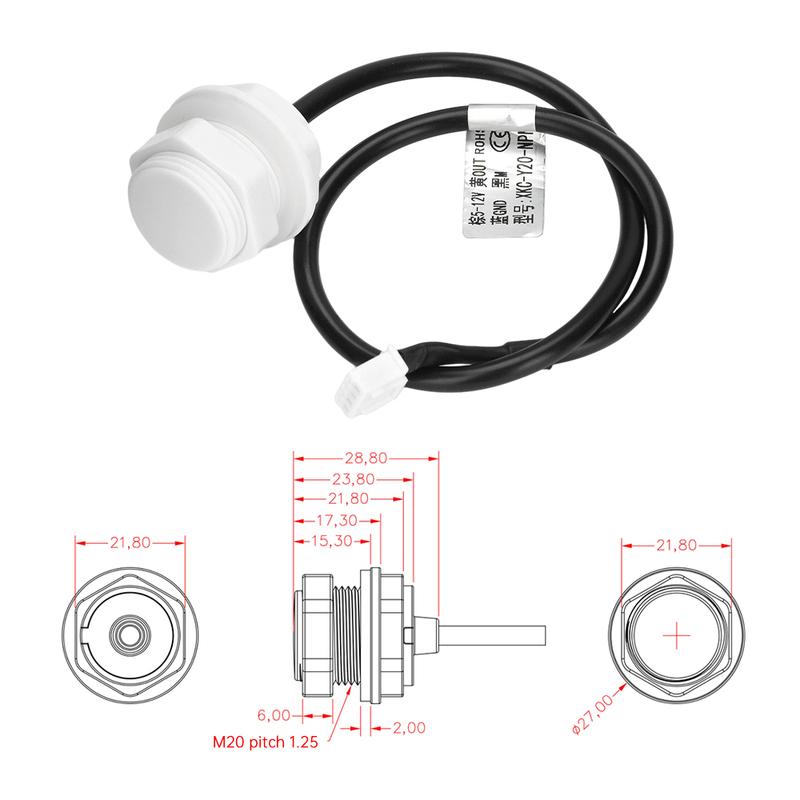 DC5-12V XKC-Y20 Photoelectric Liquid Level Sensor Contact Water Detection Sensor Switch Detector High and Low Level /PNN Output