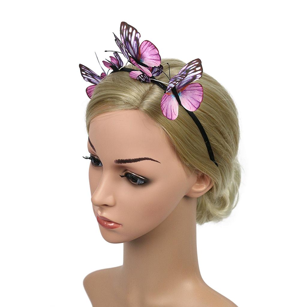 3d Butterfly Headband Butterfly Headpiece Butterfly Fascinator Hat Tea Party Hat Butterfly Hair Hoop Butterfly HairBand
