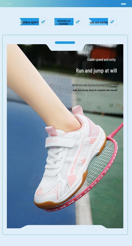 Girls' Lightweight Badminton & Tennis Shoes - Table Tennis Sports Footwear