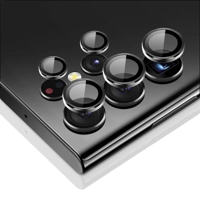 Protecteur d'objectif - ESR - Samsung Galaxy S23 Ultra - Verre trempé - Noir - Résistant aux chocs