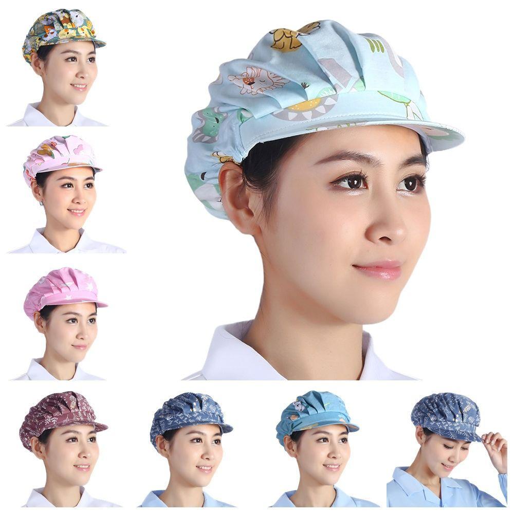 

Dustproof Chic Work Cap Adjustable Cooking Chef Cap New Hair Nets Hat Kitchen 07
