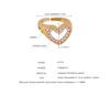 European & American Geometric Gilded Copper Heart Ring with Smooth Surface Design & Creative Imitation Pearl – Trendy Luxury Couple Rings for Women.