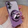 For Samsung Galaxy A06 A05 A04 A04e A03 Core A51 A03s A02s Four Corner Anti-shock Plating Case A 06 05 Makeup Mirror Stand Cover