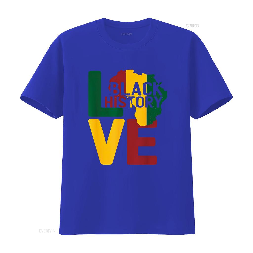 Love Black History Month African Sign Pan Flag T Shirt vintage Washed Comfortable fashion Soft Casual Slightly Stretched