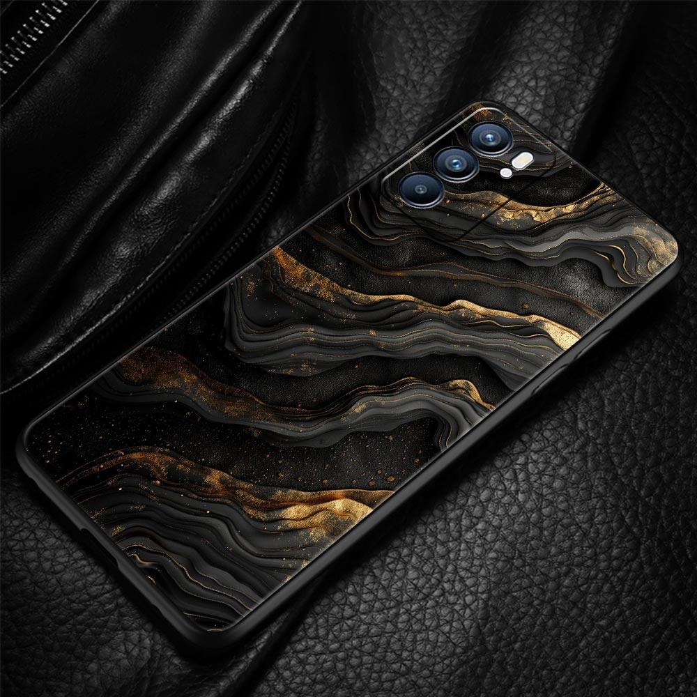 Folds Texture Phone Case For Oppo A17 A31 A54 A57 A78 A79 A98 Find X5 X6 Reno 6 7 8 10 11 12 13 F Pro 5G Soft TPU Cover Fundas