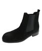 Mellos (Handmade) Square Toe Chelsea Boots - Black Suede