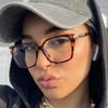 New premium-feel casual square-frame glasses—stylish blue-light-blocking non-prescription frames.