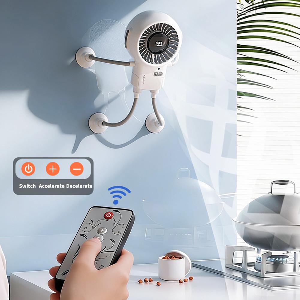 Portable Handheld Fan Dual Modules 199 Level Adjustable Wind Speed Mist Fan With Suction Cup Flexible Legs