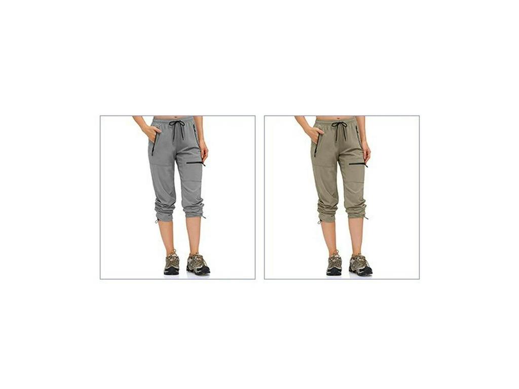 Pantaloni da Donna ad Asciugatura Rapida per Corsa e Trekking all'Aperto - Traspiranti, Elasticizzati, Vestibilità Ampia