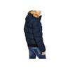 Tommy Hilfiger Tennis Outfit Logo Embroidery Hooded Fur Lined Warm Versatile Cotton Jacket Men jackets Navy-Blue 159AP863-NAVY