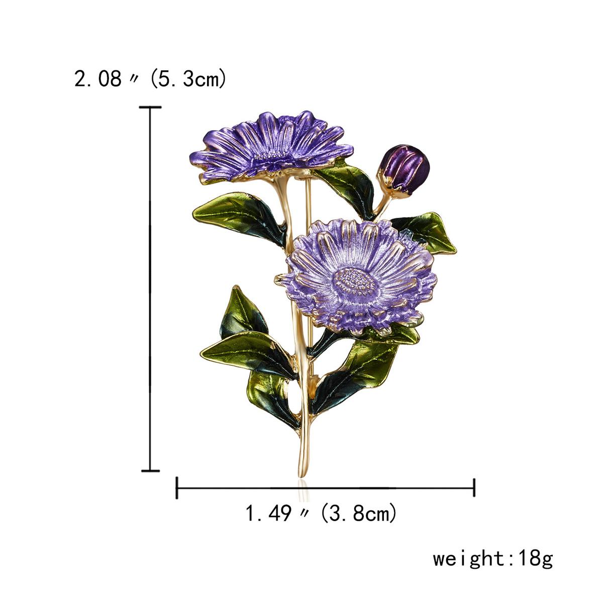 Брошь-цветок маргаритки с эмалью, 3 цвета, для женщин. Значки-булавки подсолнух. Элегантный цветочный значок-букет для свадеб. Одежда. Украшения