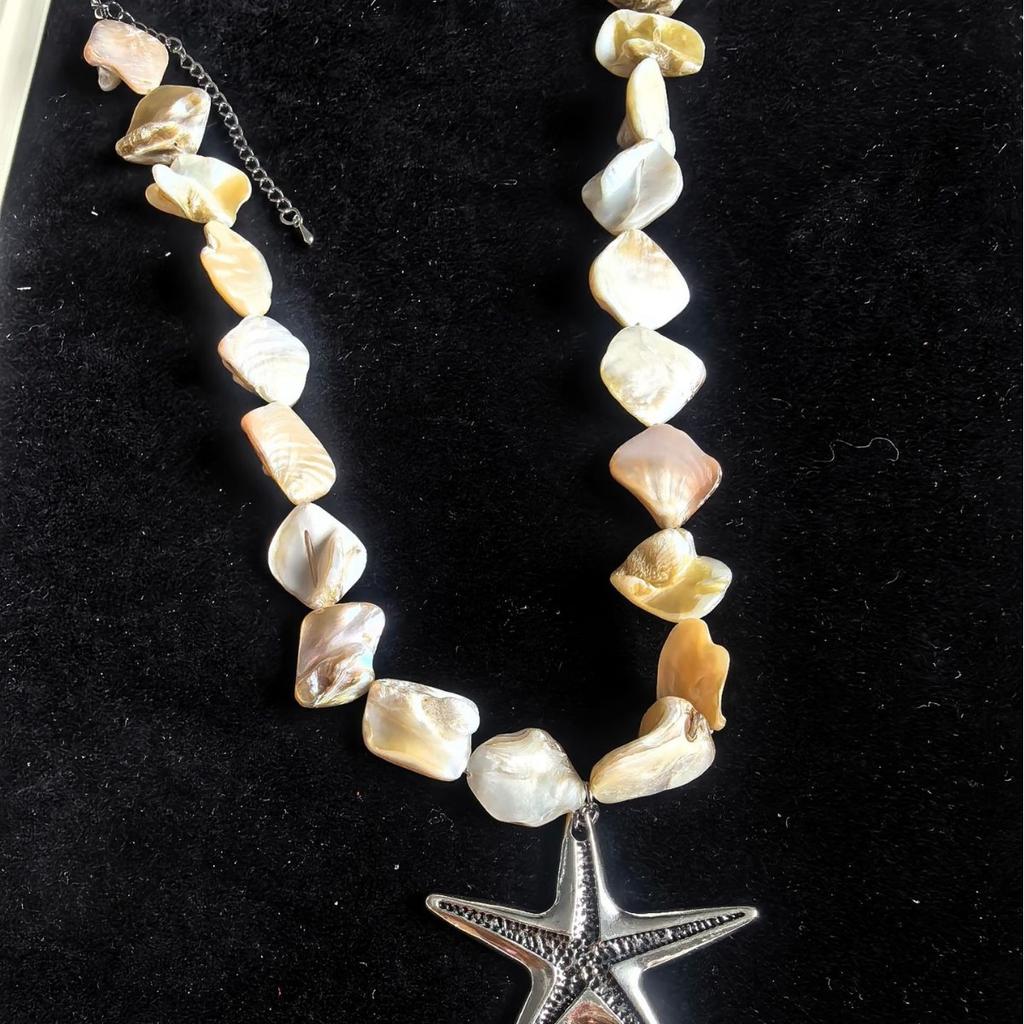 Seaside Vacation Style Necklace, Summer Style, Personality, Collarbone Chain, Niche High-End Sense, Exquisite Necklace Women