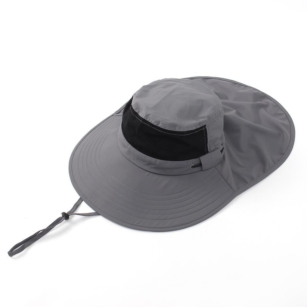 Sunblock Outdoor Hat (Gray) Hiking Outdoor Fishing Hat