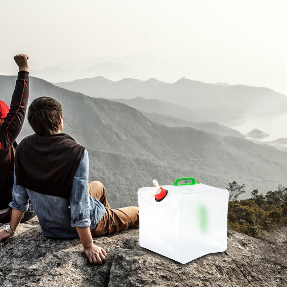 5L/10L/15L/20L Folding Water Bag Portable Water Container Kettle Large Capacity No Leakage for Camping Cooking Picnic