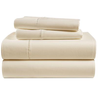 Draps de luxe en coton égyptien 800 fils (Drap-housse + drap plat + taie d'oreiller) Parure de lit haut de gamme pour hôtel, 4/6 pièces, draps