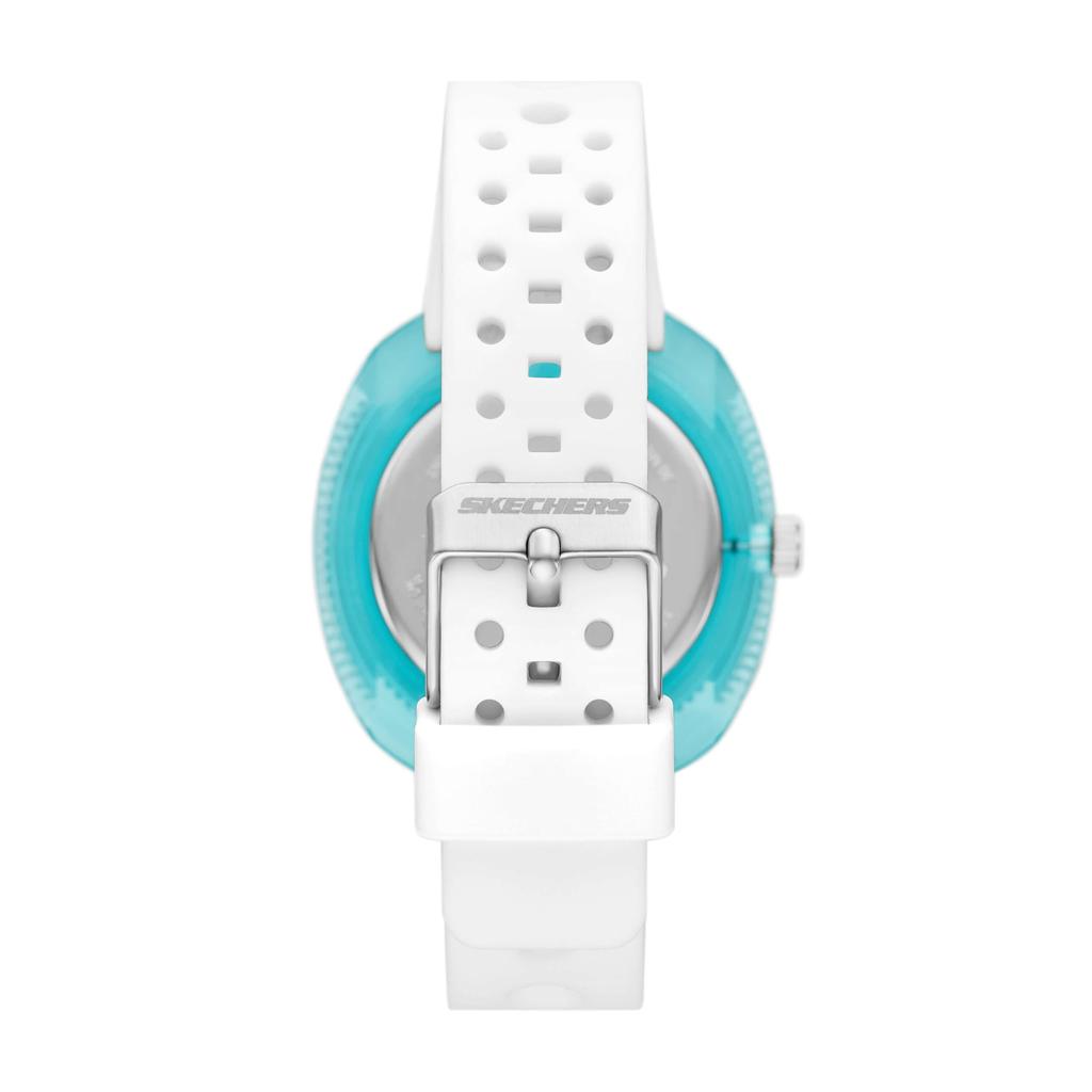 Skechers Palmera Blue Polycarbonate SR6319 Women's Three-Hand Watch,