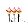 3 Piece Halloween Decorative Light Up Props for Outdoor Yard Window Bar House Night Light Decor Set