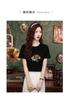 Summer T-shirt women's clothing 2025 new top design sense loose pure lazy printed short-sleeved shirt