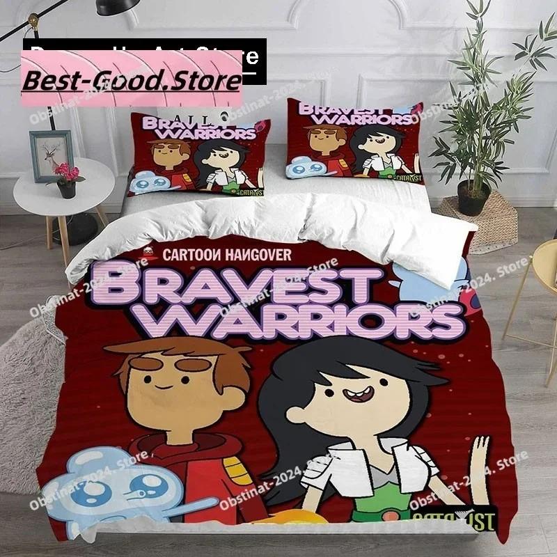 Neues Bravest Warriors Spiel Bettwäsche-Set Bettbezug Kissenbezug Bettwäsche Set Erwachsener Junge Mädchen Schlafzimmer Dekoration Kinder Geschenk Einzel Doppel Groß
