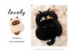 Sait Dudu Cute Calico Cat Plush Pillow - Big Eyes Siamese Cat Ornament, Perfect Birthday Gift