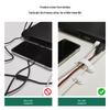 Adhesive Cable Clips - Wire Tie Holders, Flat Cable Buckle Organizers, Black and White