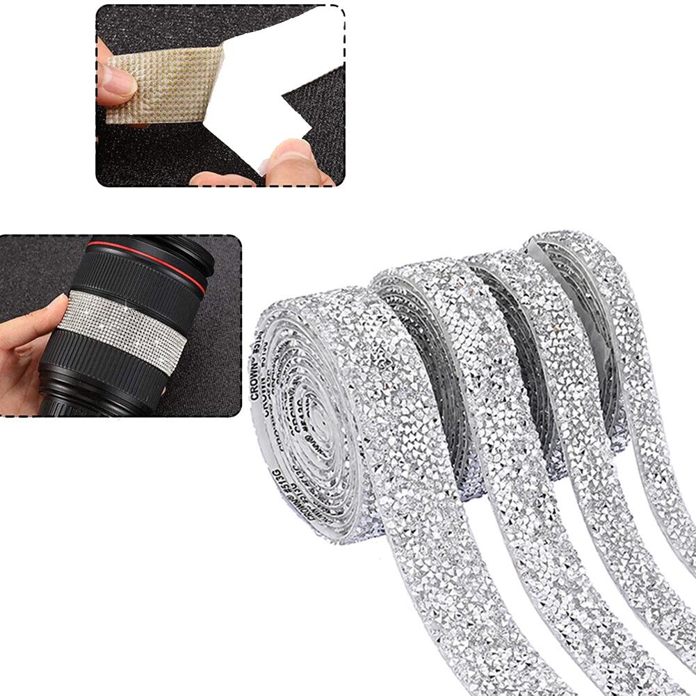 

Наклейка со стразами, серебристо-белая, 90 см, блестящие автомобильные аксессуары