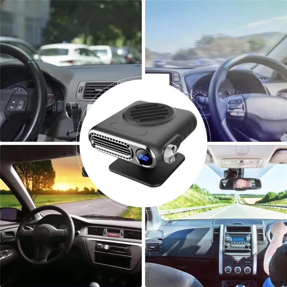 12V Portable Car Heater with Digital Temperature Control, Portable Heater, 150W Fast Defrosting and Demisting Device