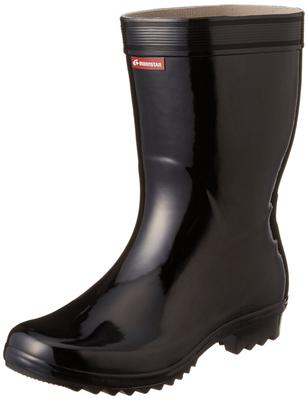 Moonstar Bester Sole 03 Regen Größe 2E L-förmige Stiefel, Schwarz, 24,5 cm,