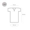 Disposable Patient Gown, Long, Short Sleeves, Y-Neck (40G Non-Woven) 10 Pieces