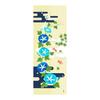 Hamamonyo Tenugui Hand Towel - Cool Morning Glory, 100% Cotton, Approx. 34cm X 90cm, Printed, Raw Edge