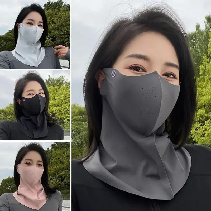 Innovative Ice Silk Neck Mask for Women with Anti-UV Protection and Cool Breathable Design for Sun Protection