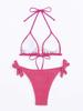 Women's European & American Sexy Solid Color Bikini Swimsuit