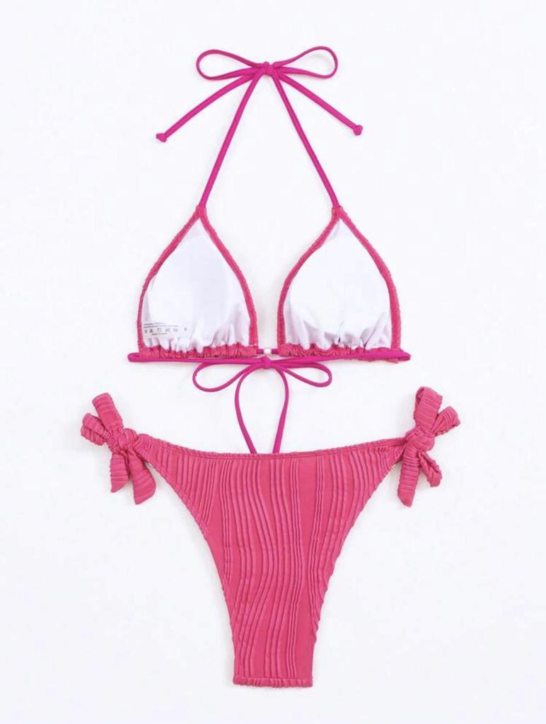 Women's European & American Sexy Solid Color Bikini Swimsuit