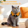 Clothing Halloween Pet Costume for Cats Small Dogs, Handmade Crochet Witch Hat Bib Puppy Party Accessories Collar, Adjustable Holiday Dog Cat