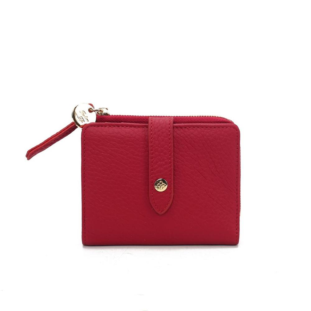 

Mari eclaire 12 9.5 100% natural cowhide leather women s wallet