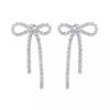 Female Niche Versatile Bow Tassel Earrings
