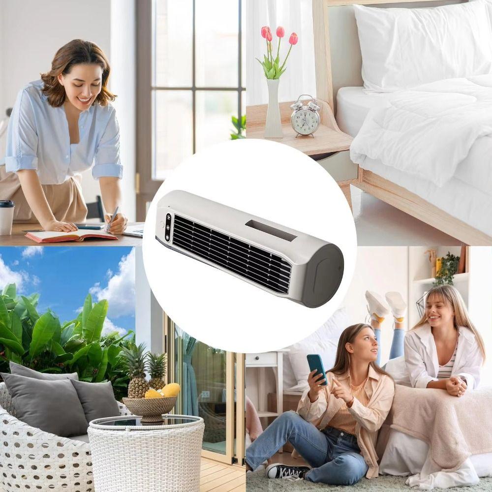 Bladeless Design USB Rechargeable Fan Leafless Design Portable Air Cooler for 5V/2A 3000mAh Desktop