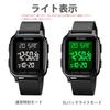 Datirzyx Men's Digital Watch with Soft Band, Waterproof, Stylish Design for Boys, Outdoors, Sports, Work, Multi-Function, Includes Japanese Instructio