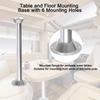 2PCS RV Table Base Mount, Aluminum Camper Pedestal Table Base Flange Leg Mount Flush, Table Floor Mounting Base Plate With 6 Mounting Holes Including