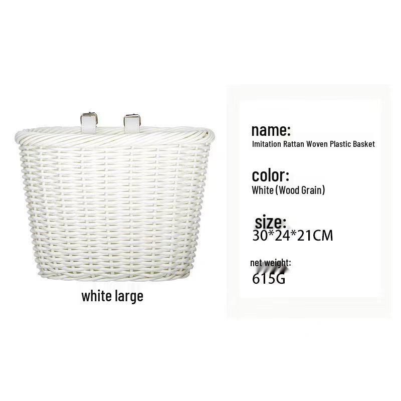 Retro Pastoral Rattan Bicycle & Scooter Basket for Kids