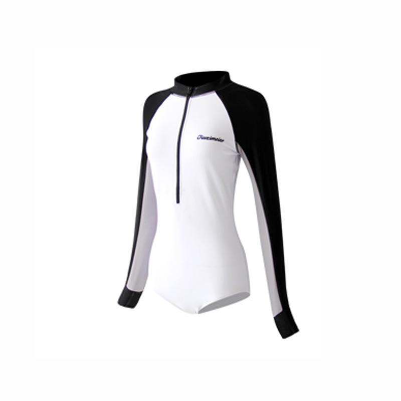 Women's Long Sleeve One-Piece Swimsuit, Sun Protective, Plus Size, Surf & Beachwear, 2026 Collection.