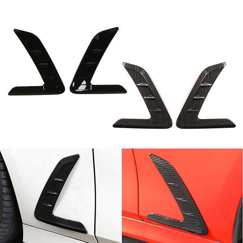 2pcs Car Accessories Side Air Flow Fender Decoration Stickers Outlet Vent Wing Grille Trim For BMW 3 Series G20
